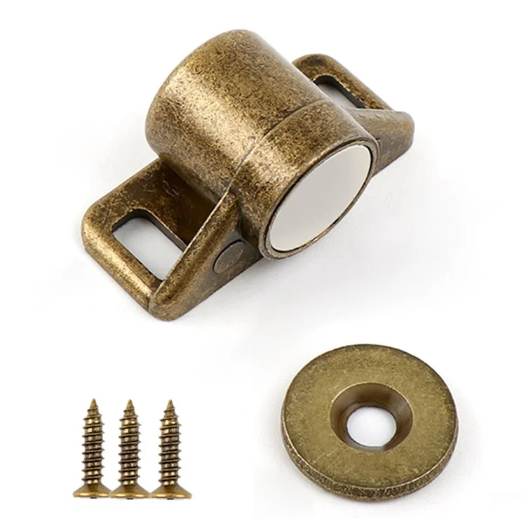 Magnet Schranktür Auffangvorrichtung Zinklegierung Möbelbeschlag mit Neodym-Magnet Schrankverschluss für Küchenschrank - Grün Bronze