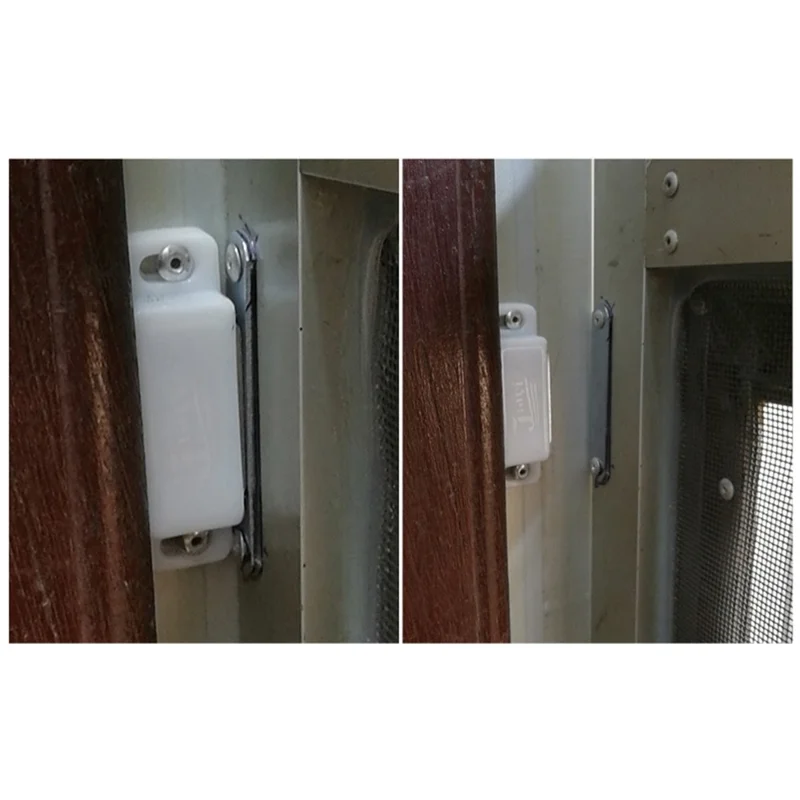 10 Sets Cabinet Magnetic Door Catches Cupboard Wardrobe Door Closer Latches - Size S / Brown