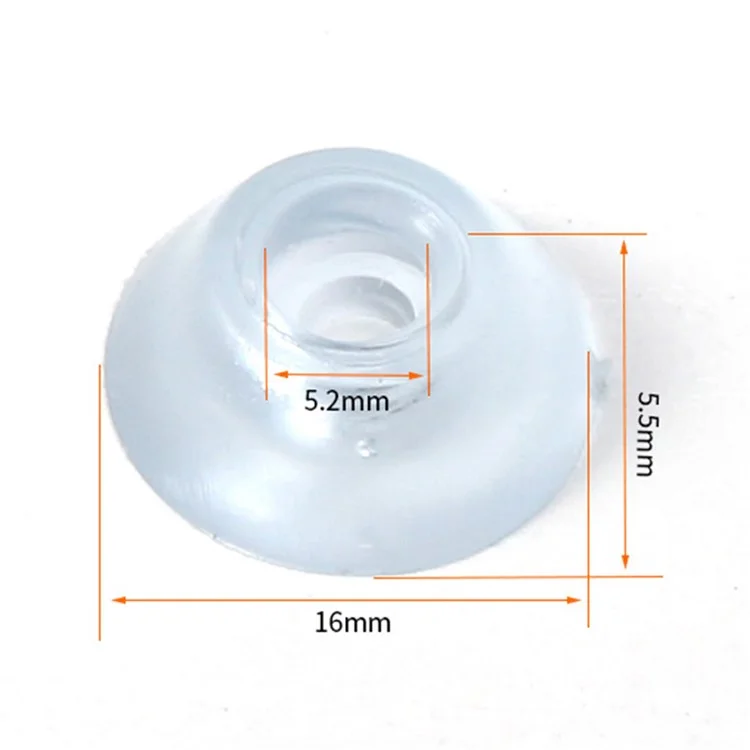 10Pcs / Set 16x5.5mm PVC Table Chair Leg Tips Mats Floor Protectors Furniture Pads for Chair Table Sofa Feet, Size: S