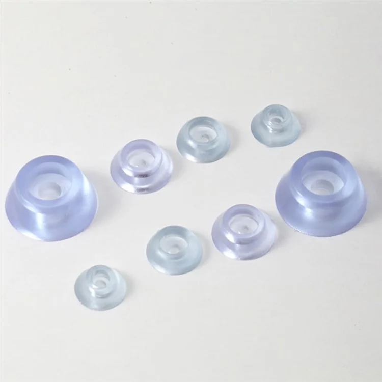10Pcs / Set 16x5.5mm PVC Table Chair Leg Tips Mats Floor Protectors Furniture Pads for Chair Table Sofa Feet, Size: S