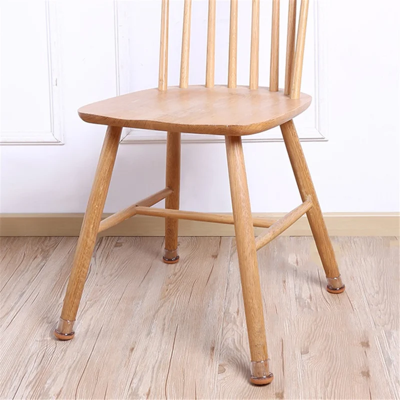 8Pcs Round Furniture Foot Protector Pads Elastic Table Legs Mat Felt Bottom Chair Leg Covers, Size L (ST) - Coffee