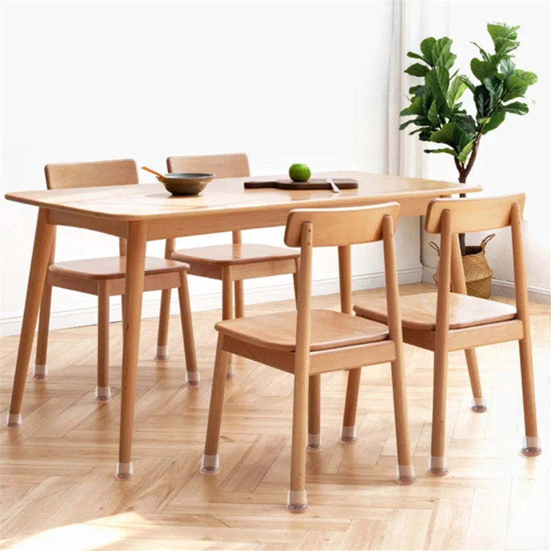 8Pcs Round Furniture Foot Protector Pads Elastic Table Legs Mat Felt Bottom Chair Leg Covers, Size L (ST) - Coffee