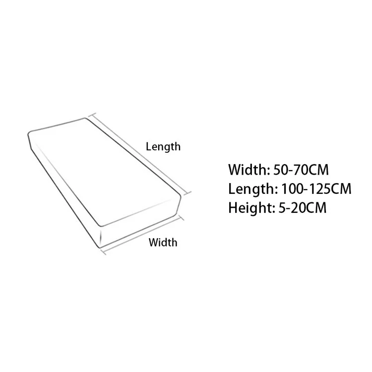 Funda de cojín de sofá para dos personas de color sólido de pana antipolvo, ancho de 50 a 70 cm x largo de 100 a 125 cm x altura de 5 a 20 cm - Verde
