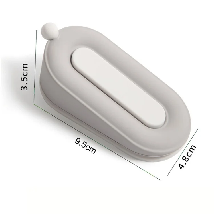 FZT030 Wall Protector PVC Door Stopper con Supporto per la Conservazione per Casa e Ufficio, 9,5*4,8*3,5 cm (ST) - Grigio