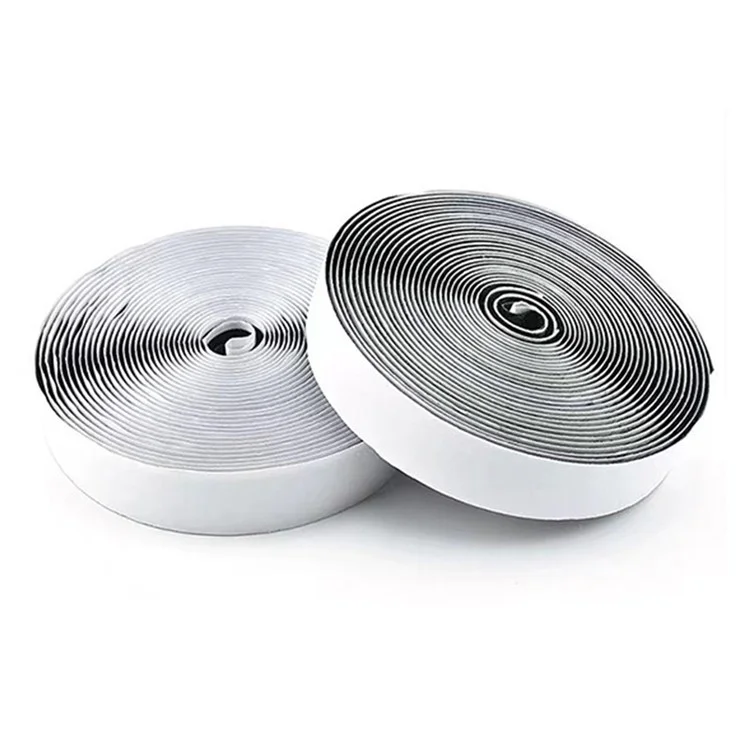 2m / Roll 20mm Wide Sticker Tape Sticky Back Fastener Nylon Self-Adhesive Strip Magic Tape - White