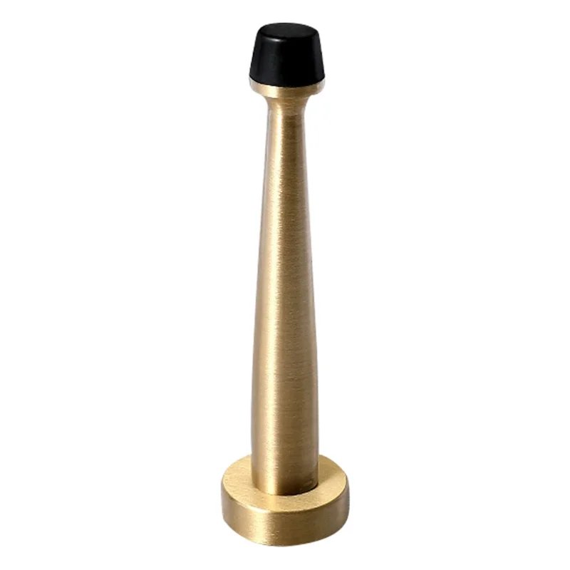 YIJIA 12cm Copper + Rubber Door Stops for Wall and Floor Mounting, Metal Door Holder Keep Door Open
