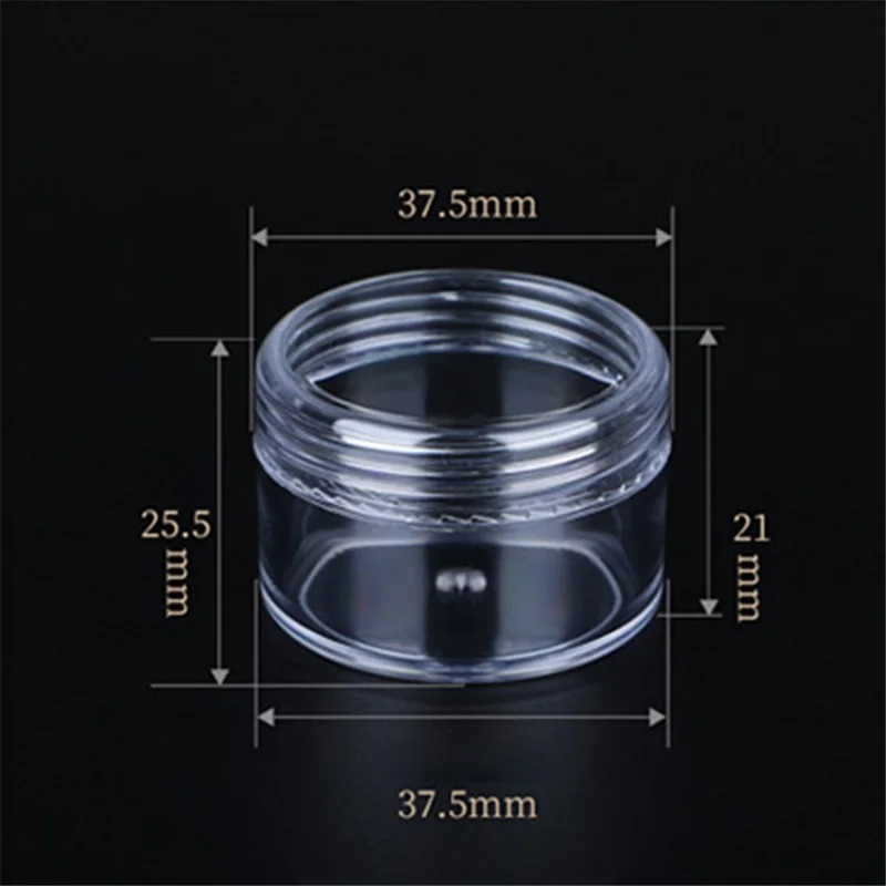 12Pcs / Set 15g Sample Pots Cream Jars Empty Cosmetic Container Plastic Travel Small Makeup Jars - White