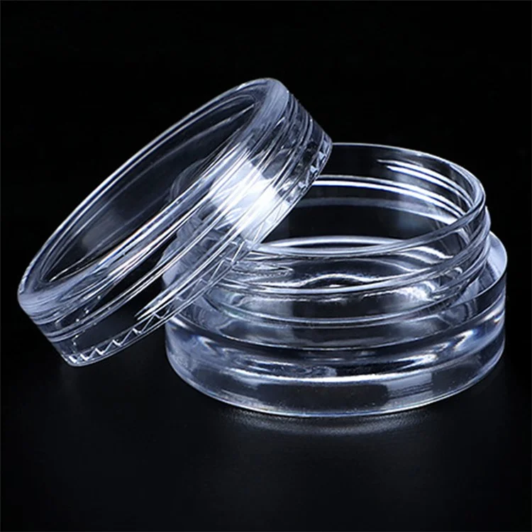 12Pcs / Set 15g Sample Pots Cream Jars Empty Cosmetic Container Plastic Travel Small Makeup Jars - Black