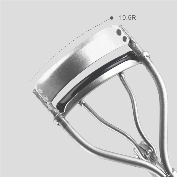 KINEPIN J1041 Pinza arricciaciglia in acciaio al carbonio Strumento per il trucco di bellezza Arricciaciglia naturali a lunga durata con cuscinetto in silicone 