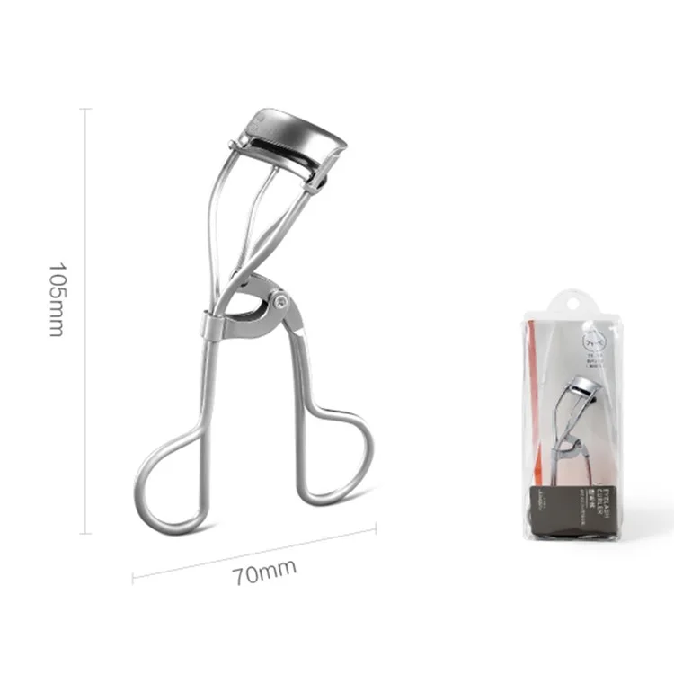 KINEPIN J1041 Pinza arricciaciglia in acciaio al carbonio Strumento per il trucco di bellezza Arricciaciglia naturali a lunga durata con cuscinetto in silicone 