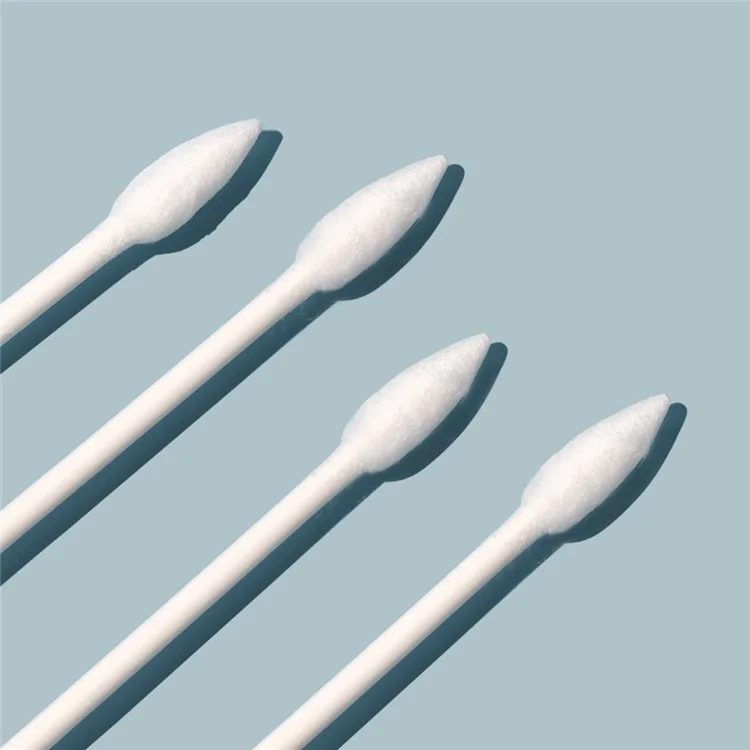 KINEPIN J073701 200PCS Double-tête Coton Démaquillant Liquide-Rempli Coton Bâtons avec Boîte de Rangement
