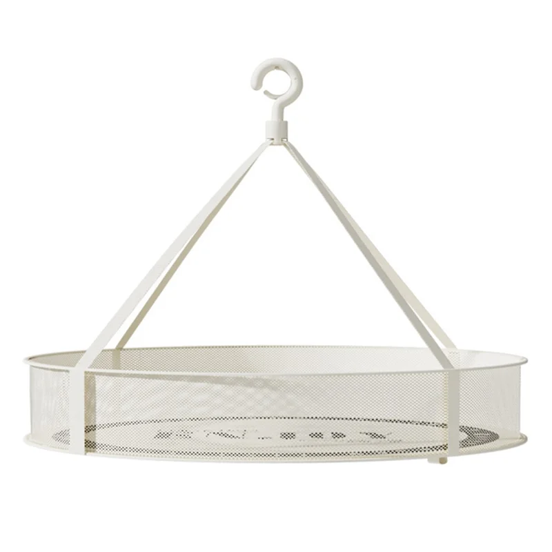 40CM Round Single-Layer Net Pocket Drying Basket Mesh Sweater Hanging Drying Rack (80g High Density Mesh Cloth)