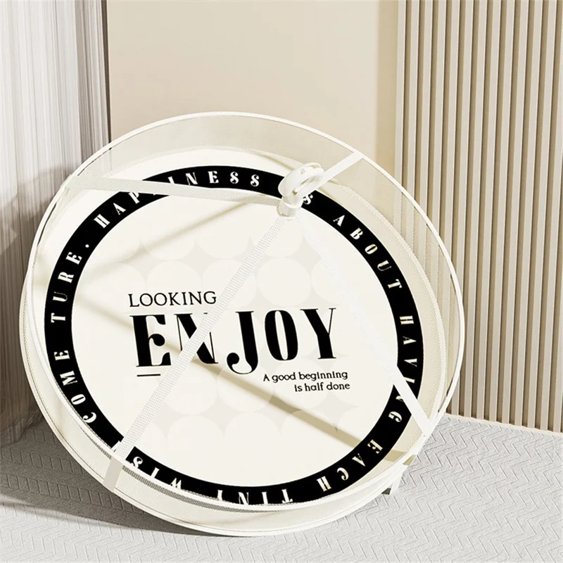 40CM Round Single-Layer Net Pocket Drying Basket Mesh Sweater Hanging Drying Rack (80g High Density Mesh Cloth)