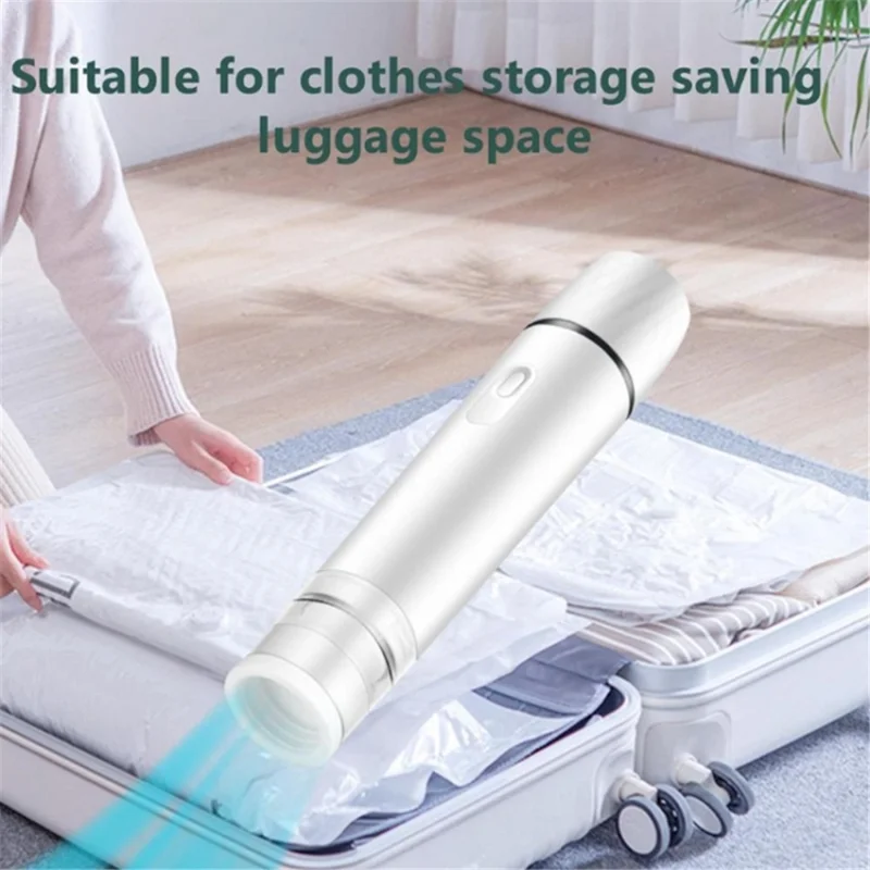 Portable Food Vacuum Sealer USB Rechargeable Handheld Wireless Food Vacuum Sealer, 800mAh - Black