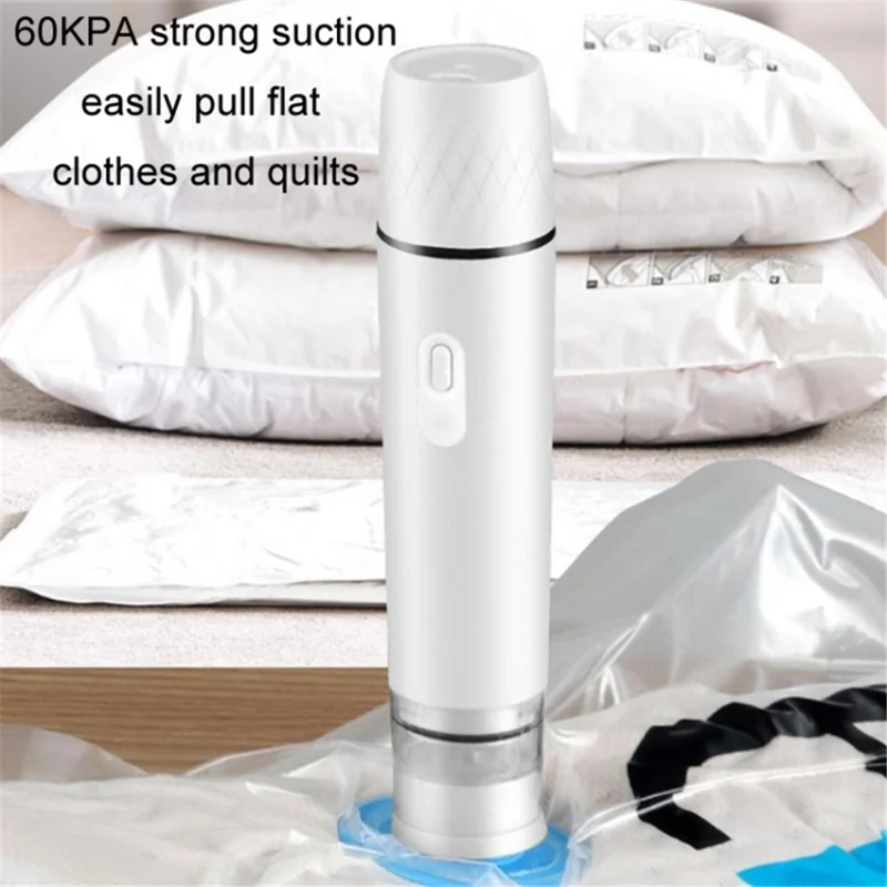 Portable Food Vacuum Sealer USB Rechargeable Handheld Wireless Food Vacuum Sealer, 800mAh - Black