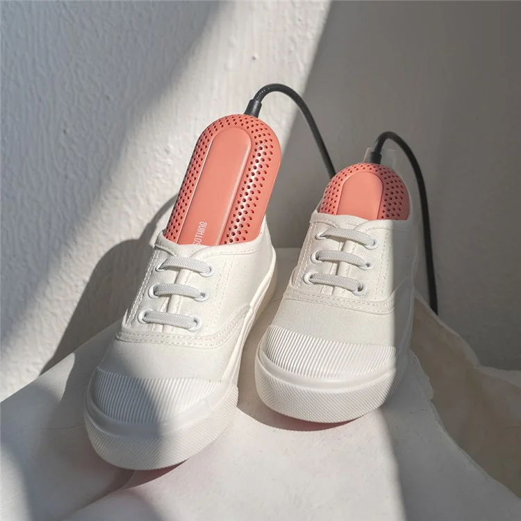 SOTHING Zapatillas para Niños Secador de Calzado PTC Temperatura Constante Calentador Eléctrico de Calzado para Niños, Enchufe EU - Blanco / Versión Estándar