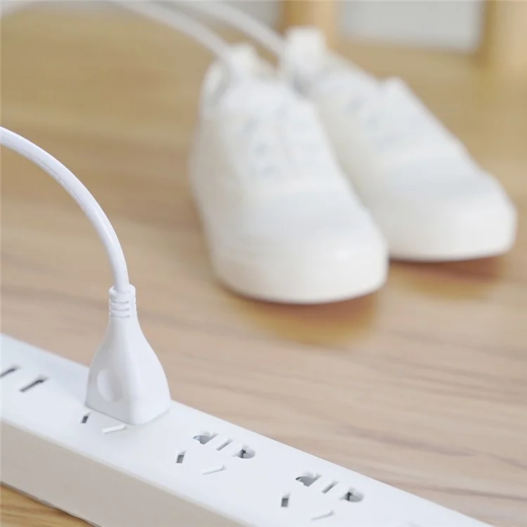 SOTHING Zapatillas para Niños Secador de Calzado PTC Temperatura Constante Calentador Eléctrico de Calzado para Niños, Enchufe EU - Blanco / Versión Estándar