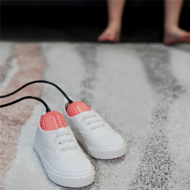 SOTHING Zapatillas para Niños Secador de Calzado PTC Temperatura Constante Calentador Eléctrico de Calzado para Niños, Enchufe EU - Blanco / Versión Estándar