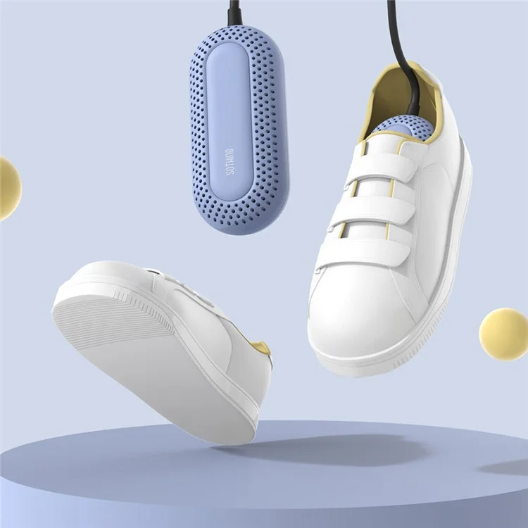 SOTHING Zapatillas para Niños Secador de Calzado PTC Temperatura Constante Calentador Eléctrico de Calzado para Niños, Enchufe EU - Blanco / Versión Estándar