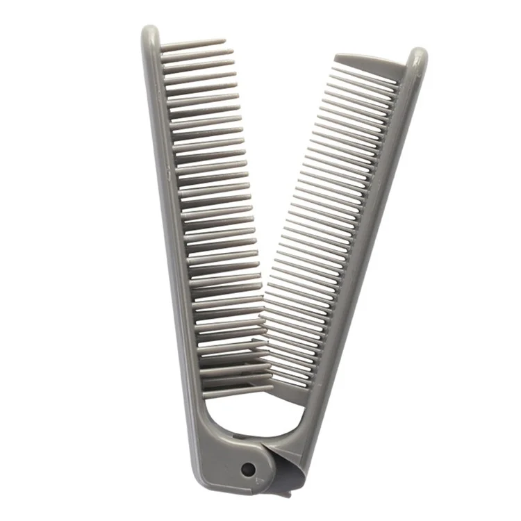 KINEPIN Pente de Cabelo de Duas Cabeças Portátil de Viagem Escova de Cabelo PP Dobrável de Bolso