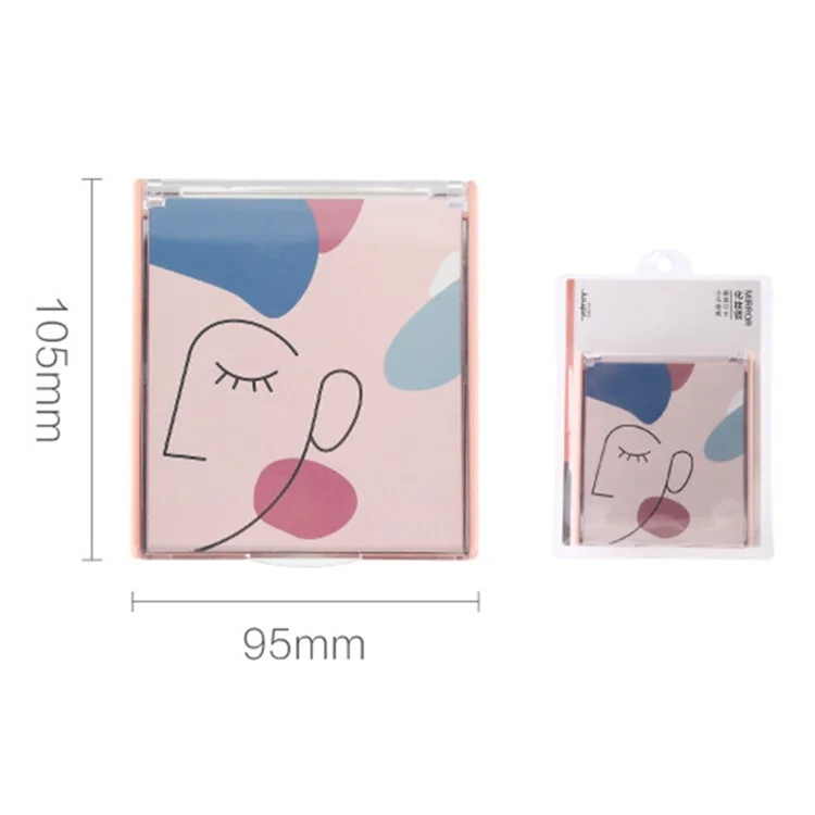KINEPIN J1083 Espejo Portátil Plegable Super HD Pequeño Espejo de Mesa para Maquillaje para Viajes y Dormitorios