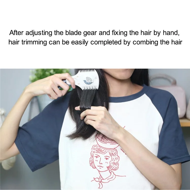 KINEPIN J1081 Aparador de Cabelo Pente Aparador de Cabelo Duplo Lado Pente Escova para Salão de Casa