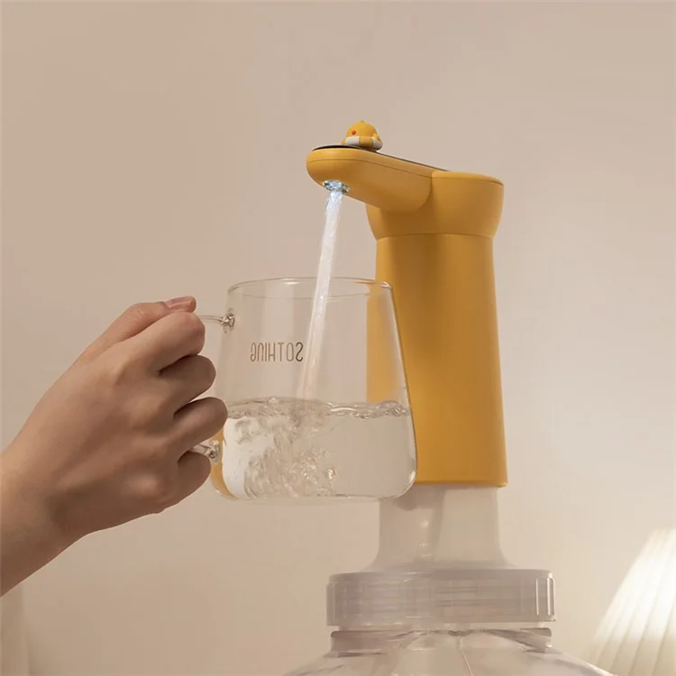 SOTHING Fun Swim Ring Chick 4 Niveles Dispensador de Agua Eléctrico Automático Bomba de Botella de Agua (Sin Certificación de la FDA, Sin BPA) - Versión Ligera