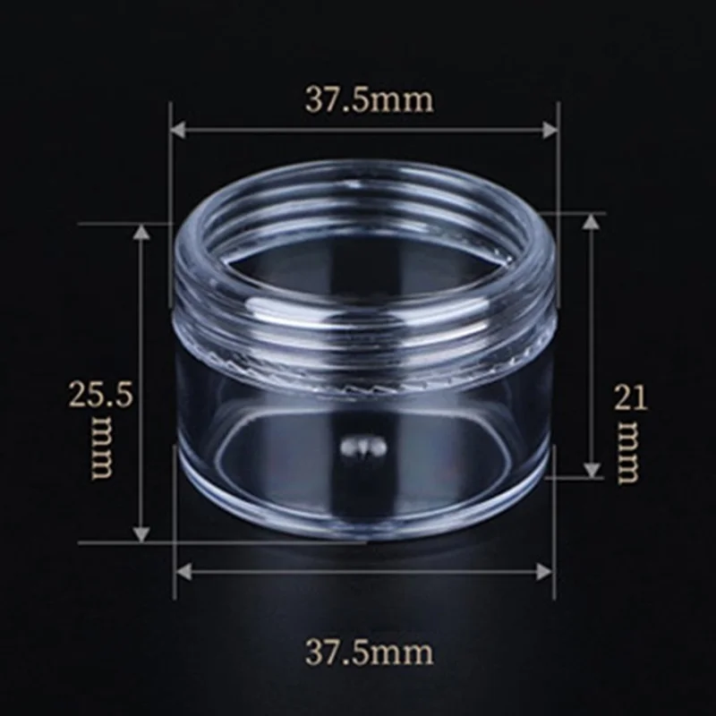 10Pcs / Set 15g Travel Refillable Bottle Plastic Container Cosmetic Sample Jars - Transparent Purple