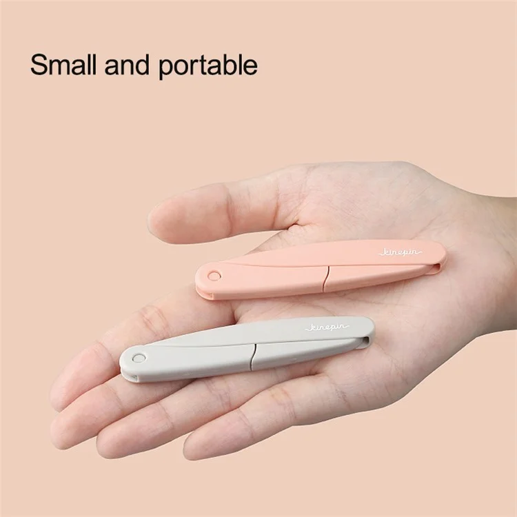 KINEPIN J0188 2Pcs Portable Eyebrow Razor Stainless Steel Blade Folding Eyebrow Shaver (ST)