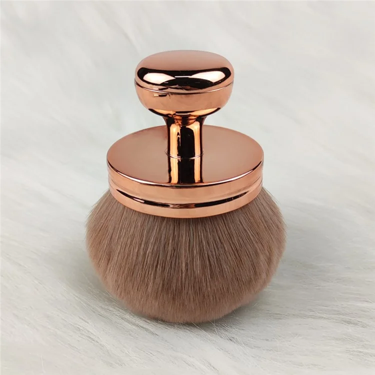 Multifunctional Pressed Powder Makeup Brush Electroplated Handle Cosmetic Brush