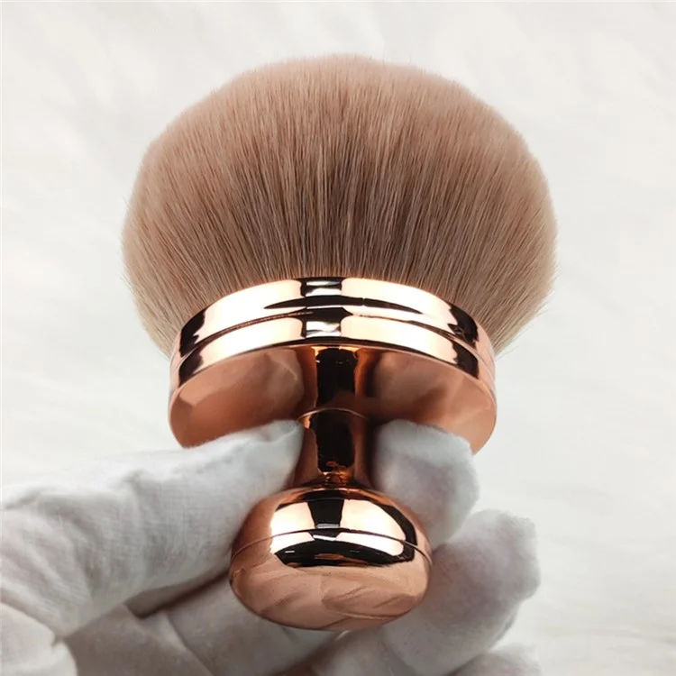 Multifunctional Pressed Powder Makeup Brush Electroplated Handle Cosmetic Brush