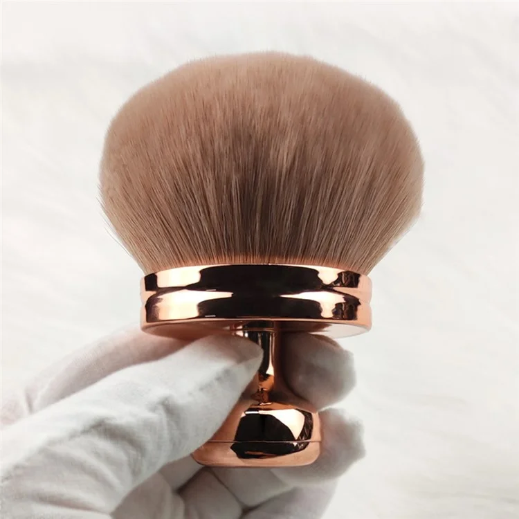 Multifunctional Pressed Powder Makeup Brush Electroplated Handle Cosmetic Brush