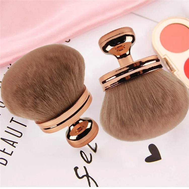 Multifunctional Pressed Powder Makeup Brush Electroplated Handle Cosmetic Brush
