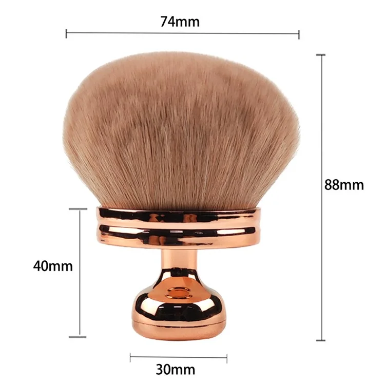 Multifunctional Pressed Powder Makeup Brush Electroplated Handle Cosmetic Brush