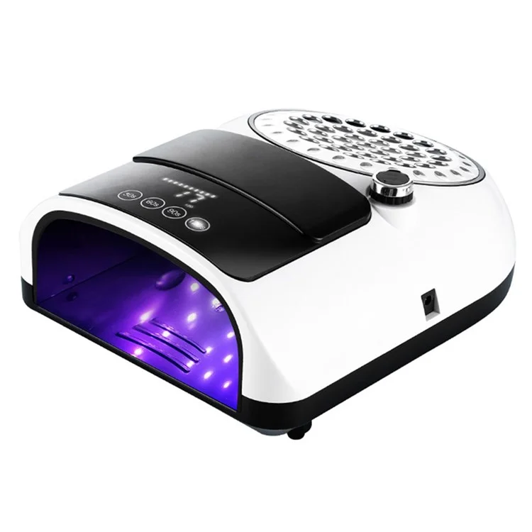 60-W-Nagel-Staubsauger mit 126-W-UV-LED-Nagellampe, ABS-Haushalts-Maniküre-Werkzeug, 2-in-1-Nagel-Staubsammler - EU-Stecker