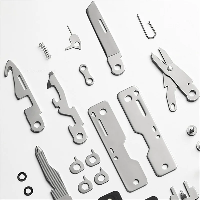 XIAOMIYOUPIN NEXTOOL Portable Stainless Steel Knife Screwdriver Bottle Opener Rope Cutter Outdoor Multifunctional Tool - Black