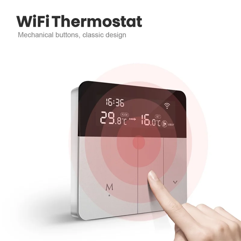 AVTTO WT50 3A WiFi Smart Thermostat LCD Temperature Controller APP Remote Control Work with Alexa Google Home - Water Heating