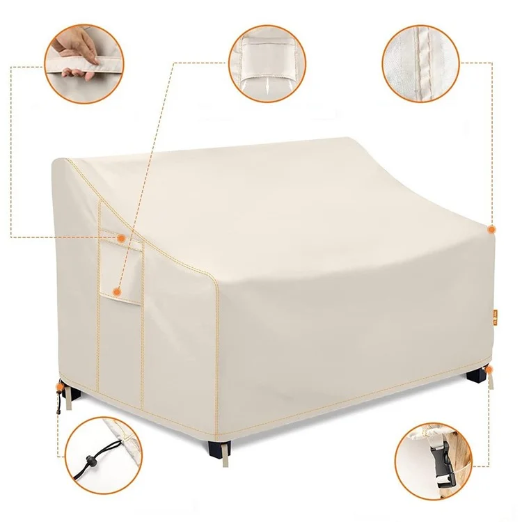 TX-YYZ01 137*96*73 / 50cm 600D Oxford-Stoff Wasserabweisende Outdoor-Möbelabdeckung Sofaüberzug 