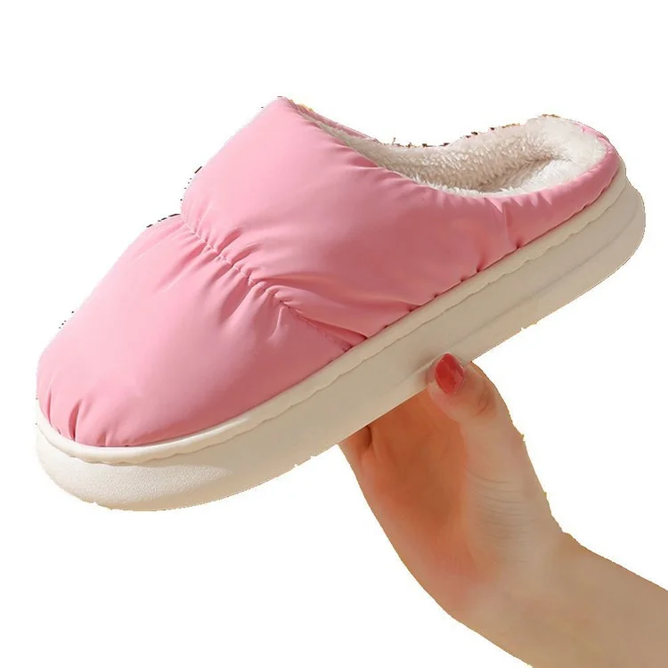 1 Par de Chinelos Elétricos USB com Aquecimento Pés Aquecedor de Inverno Chinelos Quentes - Rosa