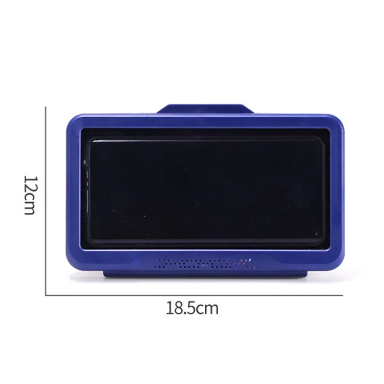 Duschtelefon-Halter, wasserdichte Handyhülle mit Touchscreen, Wandaufhängung, Aufbewahrungsbox - Blau