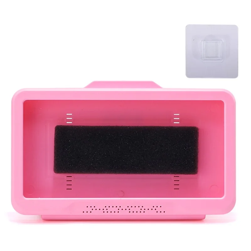 Shower Phone Holder Bathroom Waterproof Phone Case Touch Screen Wall Hanging Storage Box - Pink