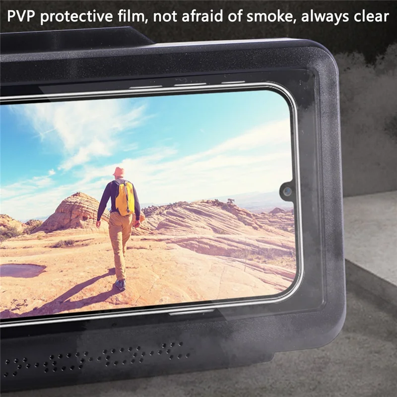 Shower Phone Holder Bathroom Waterproof Phone Case Touch Screen Wall Hanging Storage Box - Pink