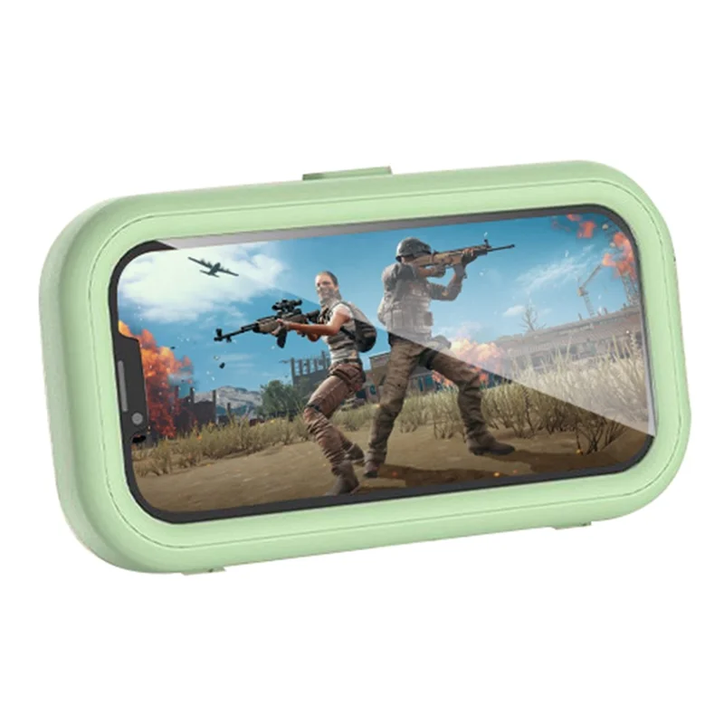 Touch Screen Mobile Phone Holder Bathroom Waterproof Rotatable Wall Phone Case - Green