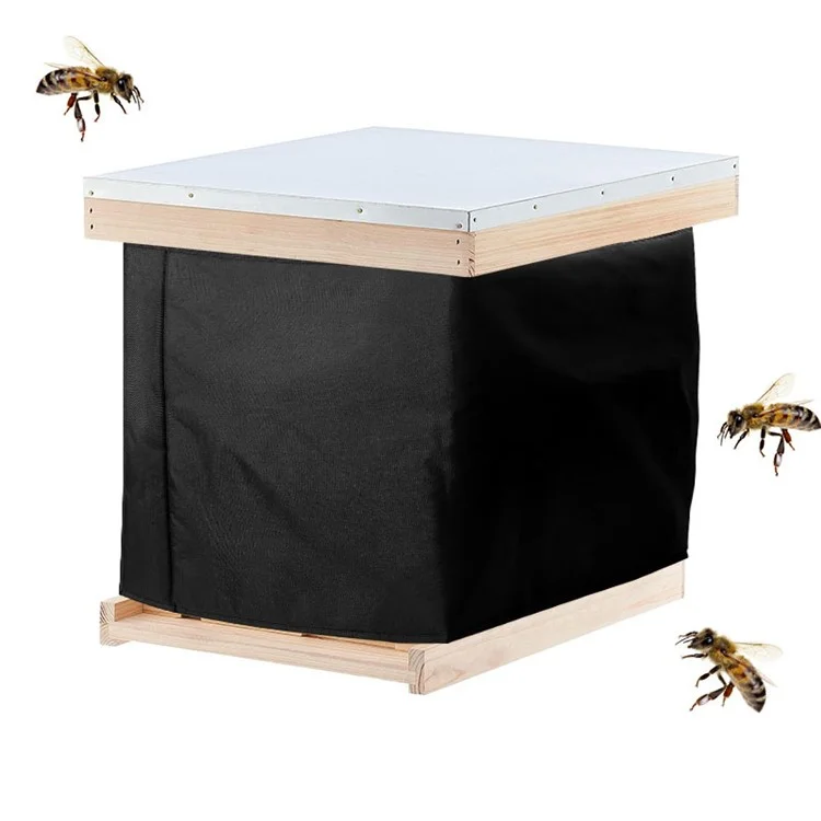 KG0244 600D Oxford-Tuch Bienenstockisolations-Abdeckung Windschutz Verstellbare Schutzhülle für Bienenstöcke