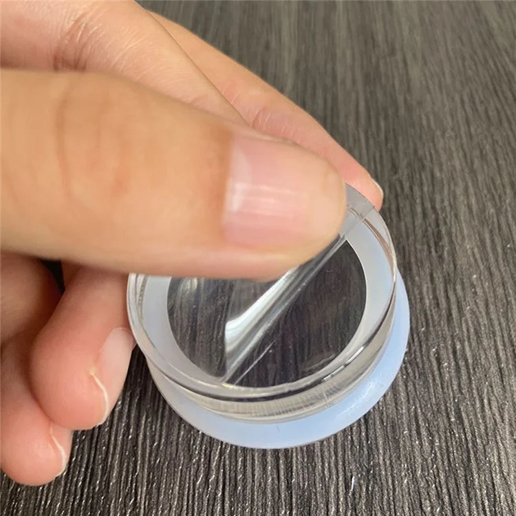 Resin Door Stopper No Need Punch Transparent Self Adhesive Door Stop Holder