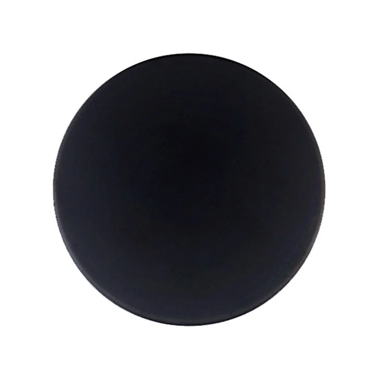 Tope de puerta autoadhesivo de silicona, amortiguador de manija de puerta, silencioso, anticolisión, protector de pared - 5 cm de diámetro, negro