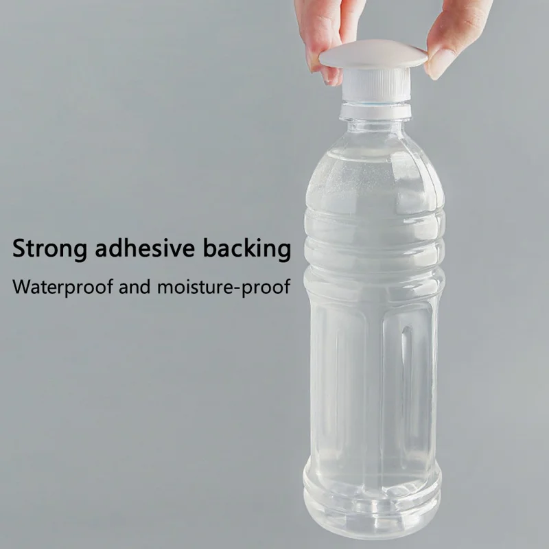 Door Stopper Self-adhesive Silicone Door Handle Bumper Mute Anti-collision Wall Protection Pad - 5cm Round White