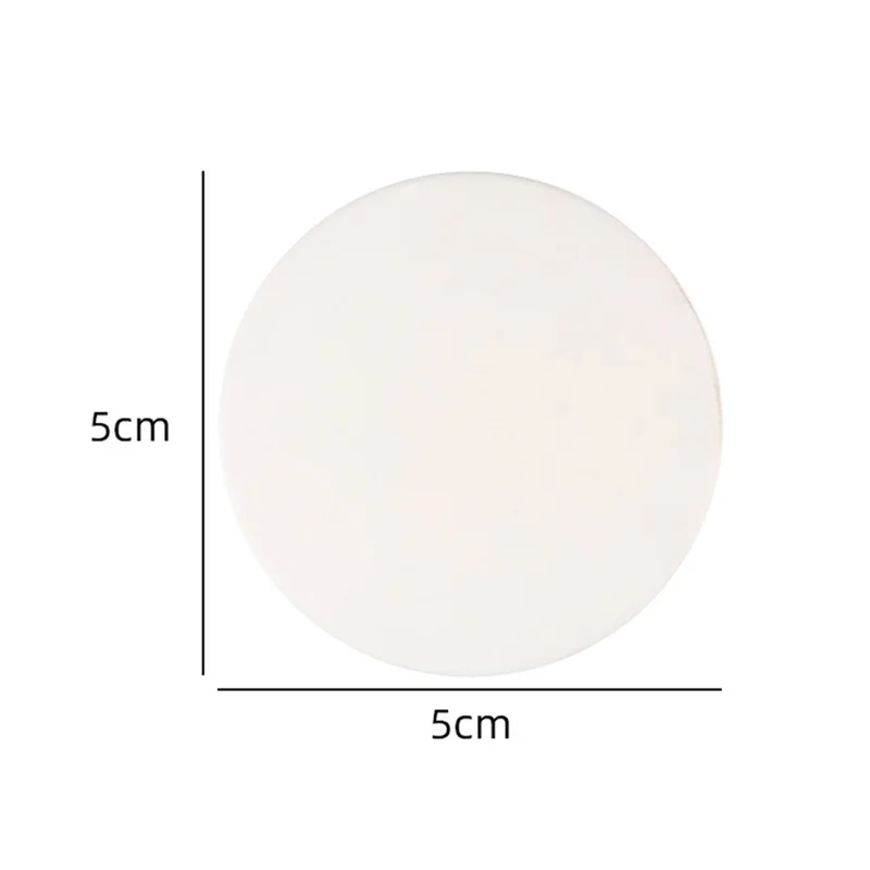 Door Stopper Self-adhesive Silicone Door Handle Bumper Mute Anti-collision Wall Protection Pad - 5cm Round White