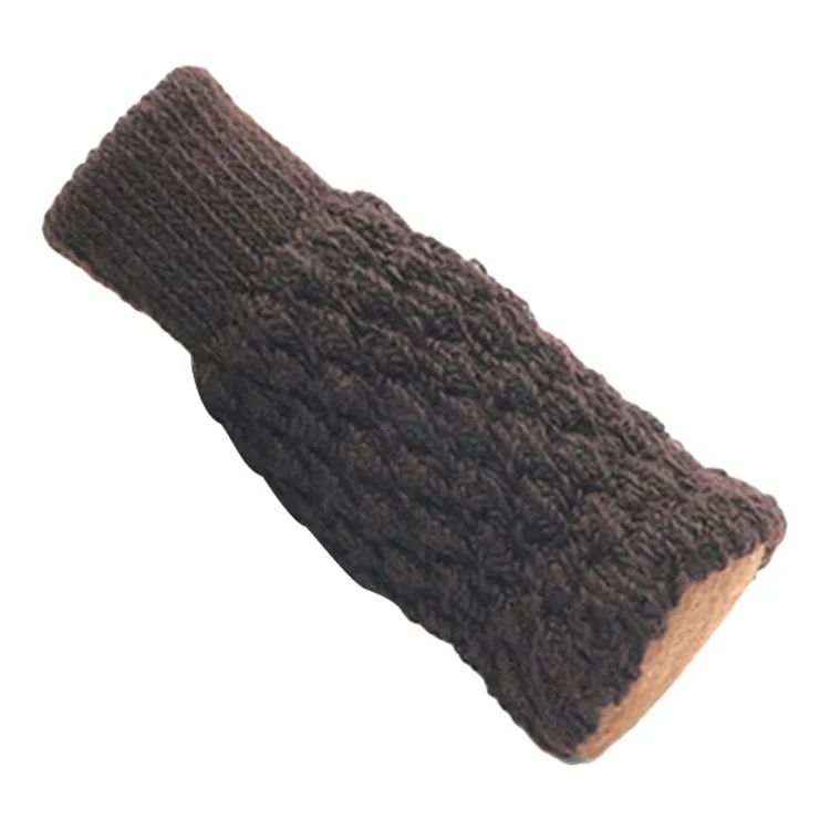 MLB1007 Anti-slip Knitted Chair Leg Socks Moving Noise Reduction Floor Protector Cover - Brown