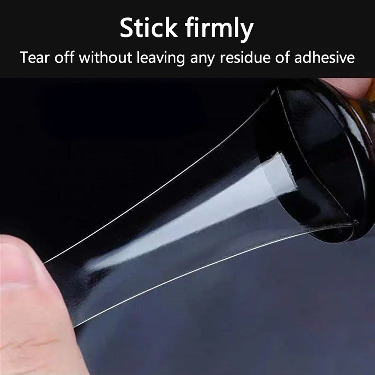 BENYIDA 10Pcs / Set 40x1.0mm Transparent Double-Sided Adhesive Round No Trace Acrylic Sticky Pad